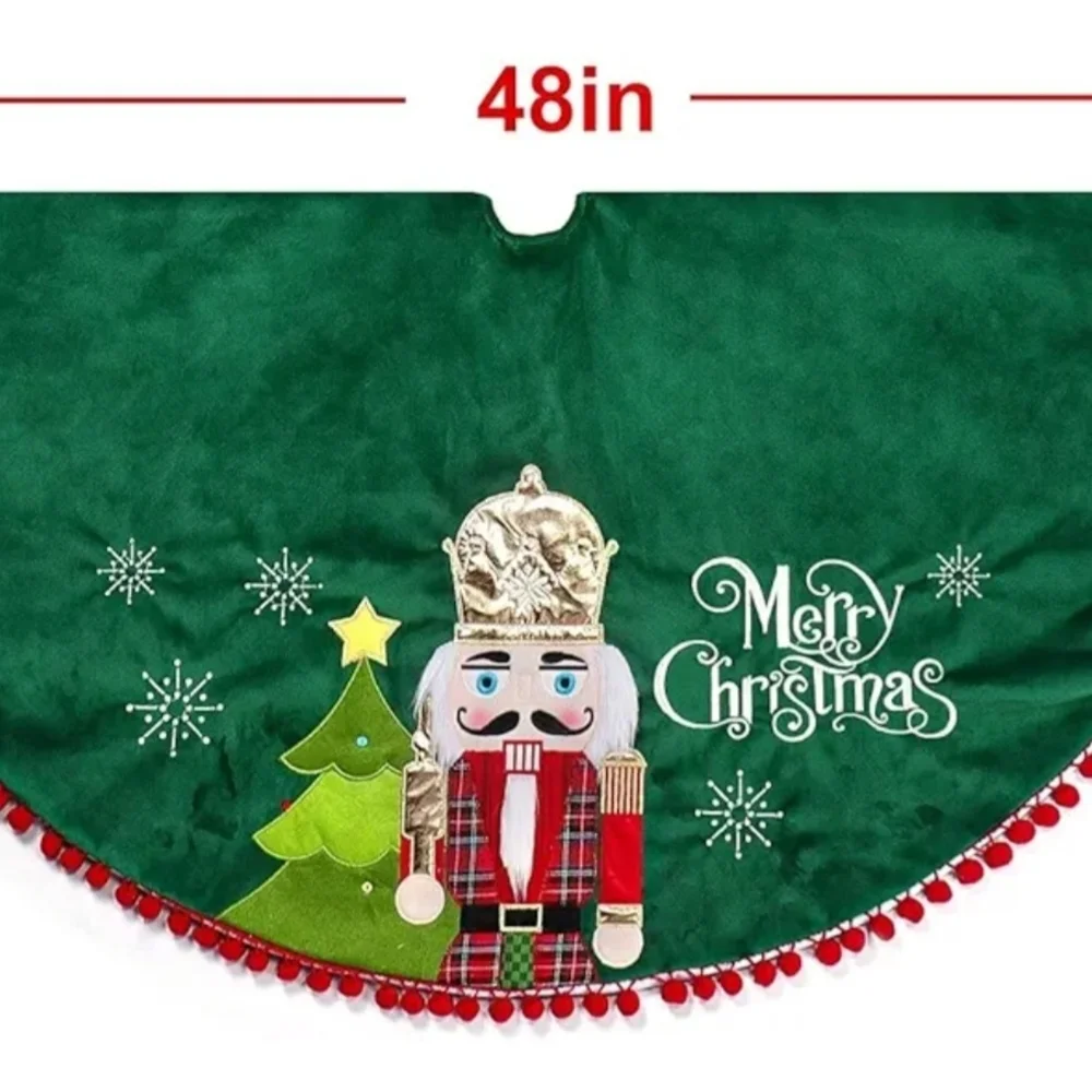 NIB 48in Nutcracker Christmas Tree Skirt - Picture 5 of 9